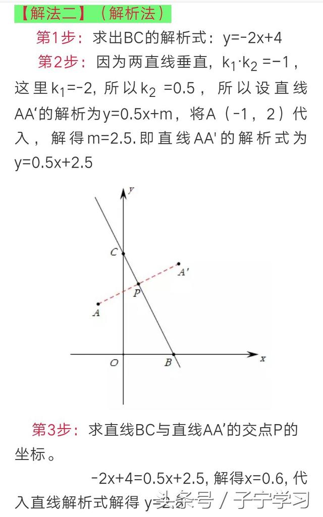 「初中数学」矩形大法与解析大法求对称点坐标