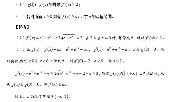 第21集 高考导数压轴题——端点效应