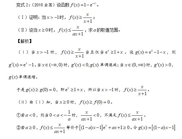 第21集 高考导数压轴题——端点效应