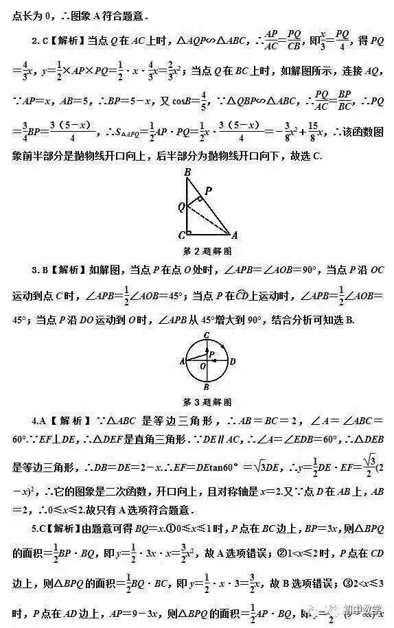 初中数学｜函数图像题必考5种类型，期末考试必备！