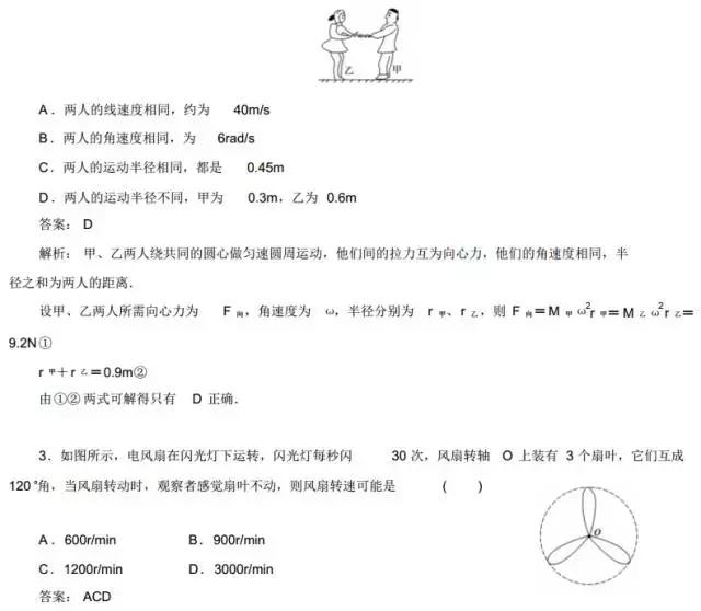 高中物理曲线运动章节最全知识点总结！