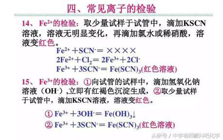 史上最全高中化学方程式总结，掌握这些高中化学方程式就都会了！