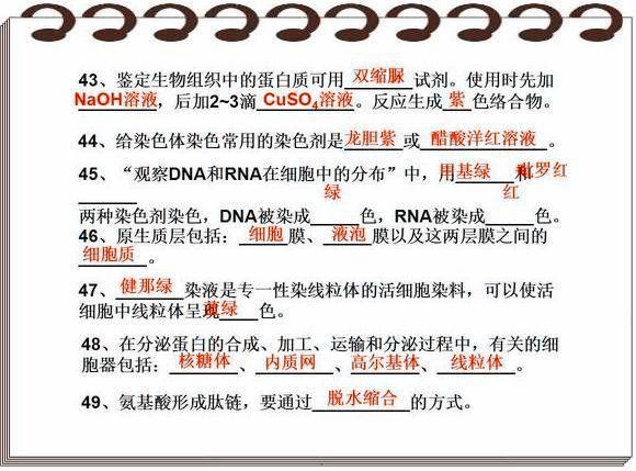 清华附中老师：最全高中生物高频考点大集合，“嚼碎”就能满分！