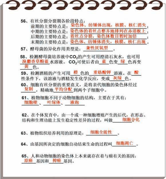 清华附中老师：最全高中生物高频考点大集合，“嚼碎”就能满分！