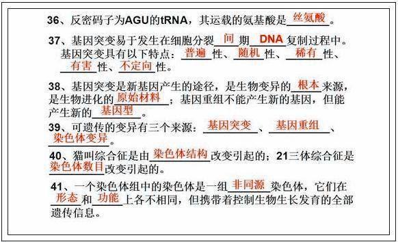 清华附中老师：最全高中生物高频考点大集合，“嚼碎”就能满分！