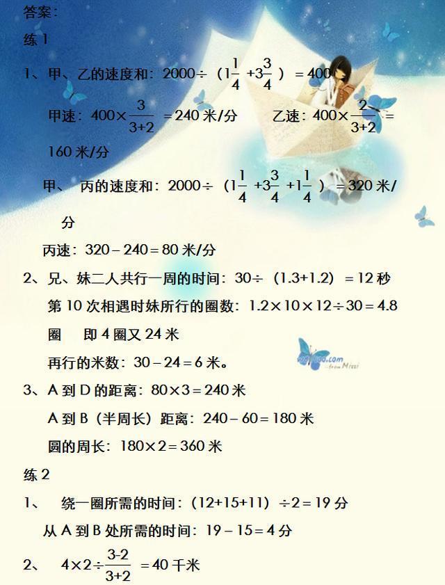 小学数学“行程问题”专题精讲，例题+解析！罕见好资料，为孩子收藏