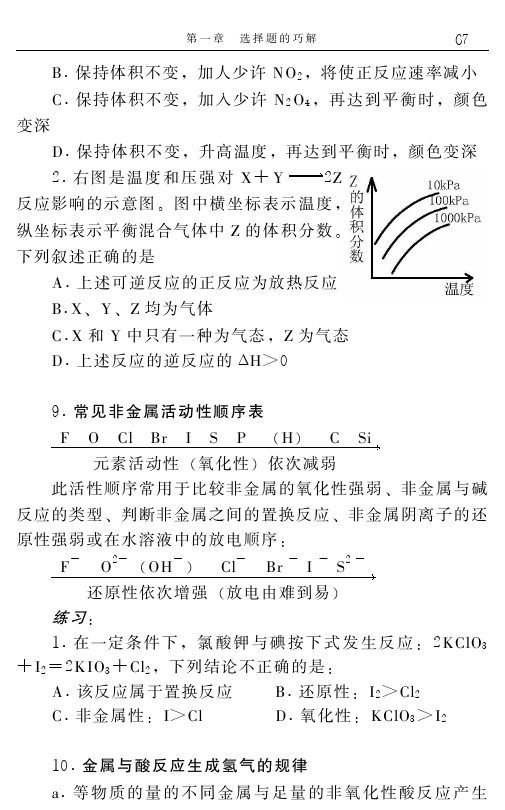 高中化学解题捷径之选择题的巧解（六）——学会做题，必得高分！