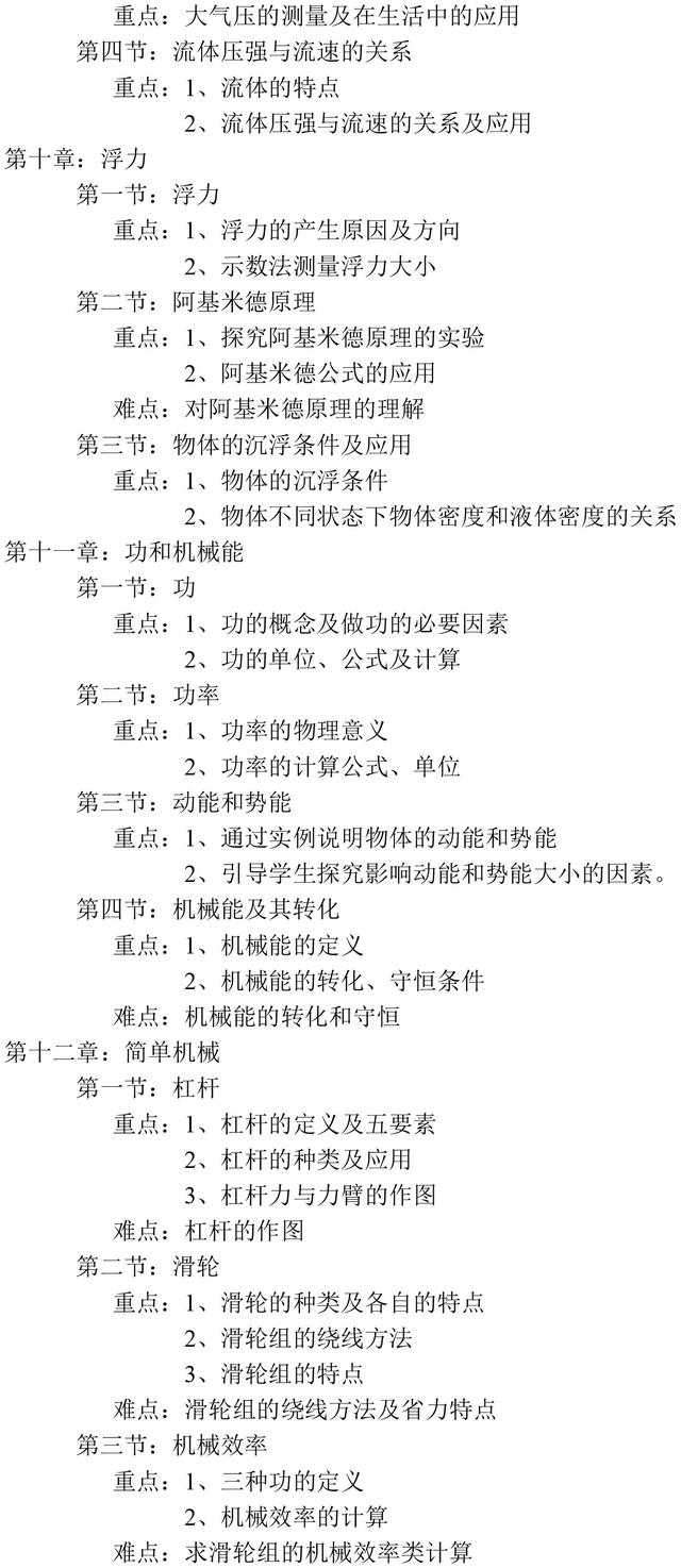 初中物理各章节重难点总结，太重要了，初中同学必须要注意！