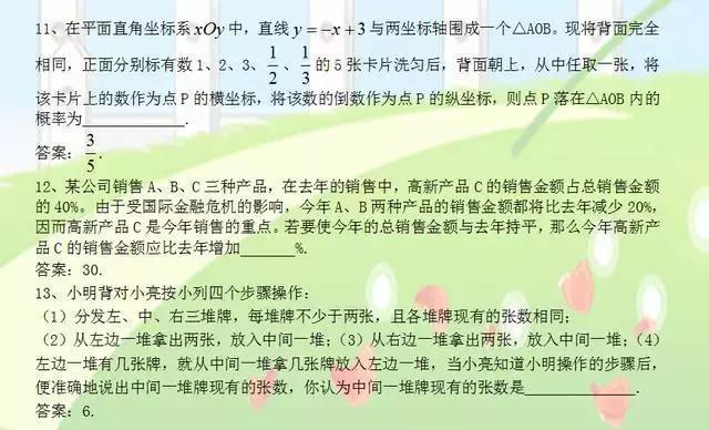 教育部透露：这24道必考压轴题，逢考必出！吃透三年成绩不下148