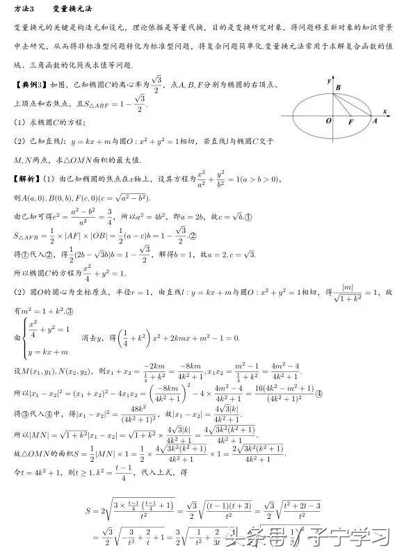 「高中数学」十五种数学核心解题方法的活用