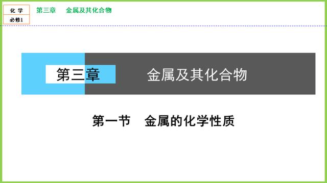 「高一化学」必修1：第三章《金属及其化合物》知识点，第1节