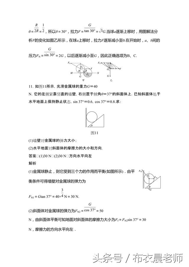 「高中物理」暑期强化｜专题2.3 受力分析&平衡条件的应用3