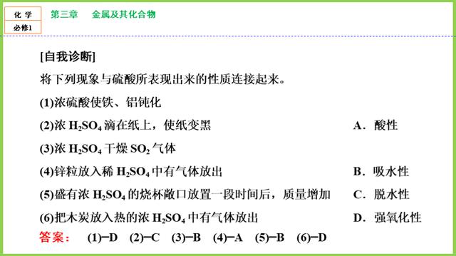 「高一化学」必修1：第四章《非金属及其化合物》知识点，第4节