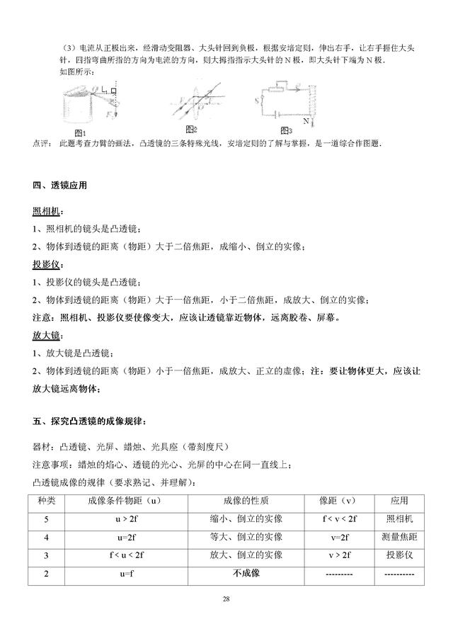 初中物理复习知识点大全及近五年中考真题分类汇总分析