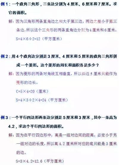 鬼才数学老师：小学几何图形的全部类型，转发给孩子学习！