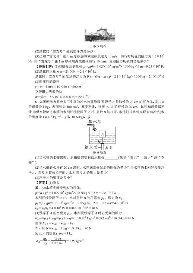 三类最经典的初中物理力学综合题（详细解析解题方法）