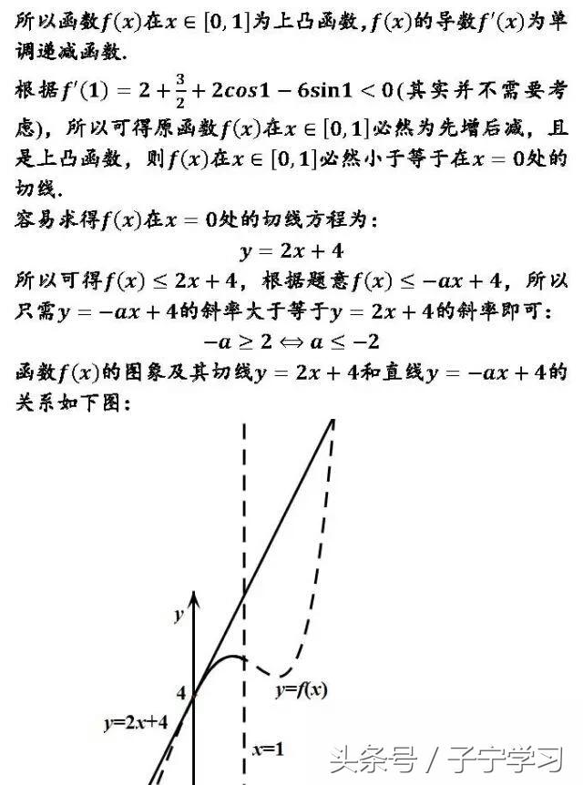 「高中数学」切线应用三例