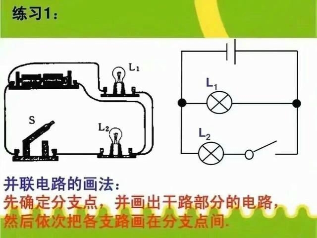 初三物理电路图和实物图的画法，物理不好的同学收藏