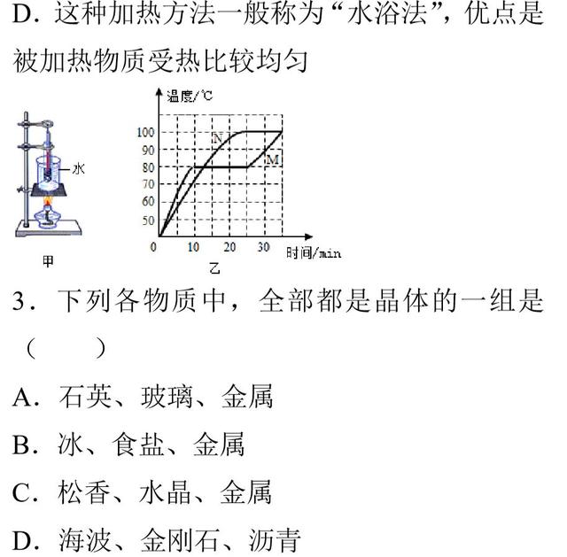 新初二物理暑假预习第31篇：晶体和非晶体（附视频讲解）