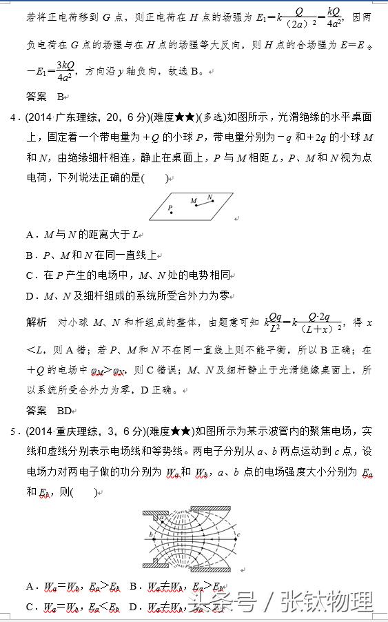 高三物理总复习，专题七《静电场》，喜欢的转发+关注！