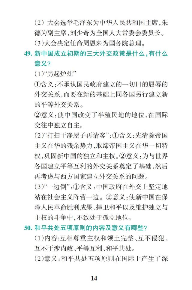 2019高考历史一轮备考：高中历史必背问题（考试用的到，厉害了）