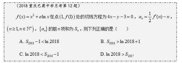 第52集 导数与数列不等式