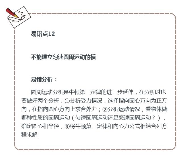 学霸分享：高中物理必考易错点大汇总，你离满分居然就差这一点！