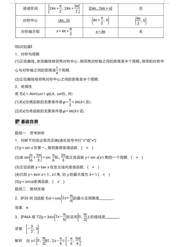 高中数学三角函数专项总结