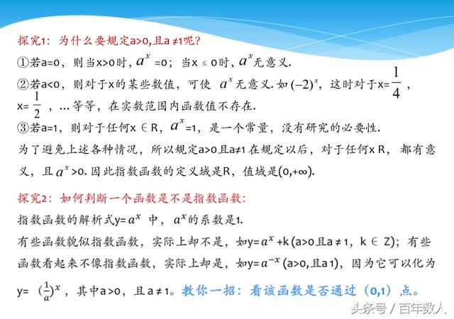 必修一基本初等函数：指数函数与指数幂的运算知识点讲解