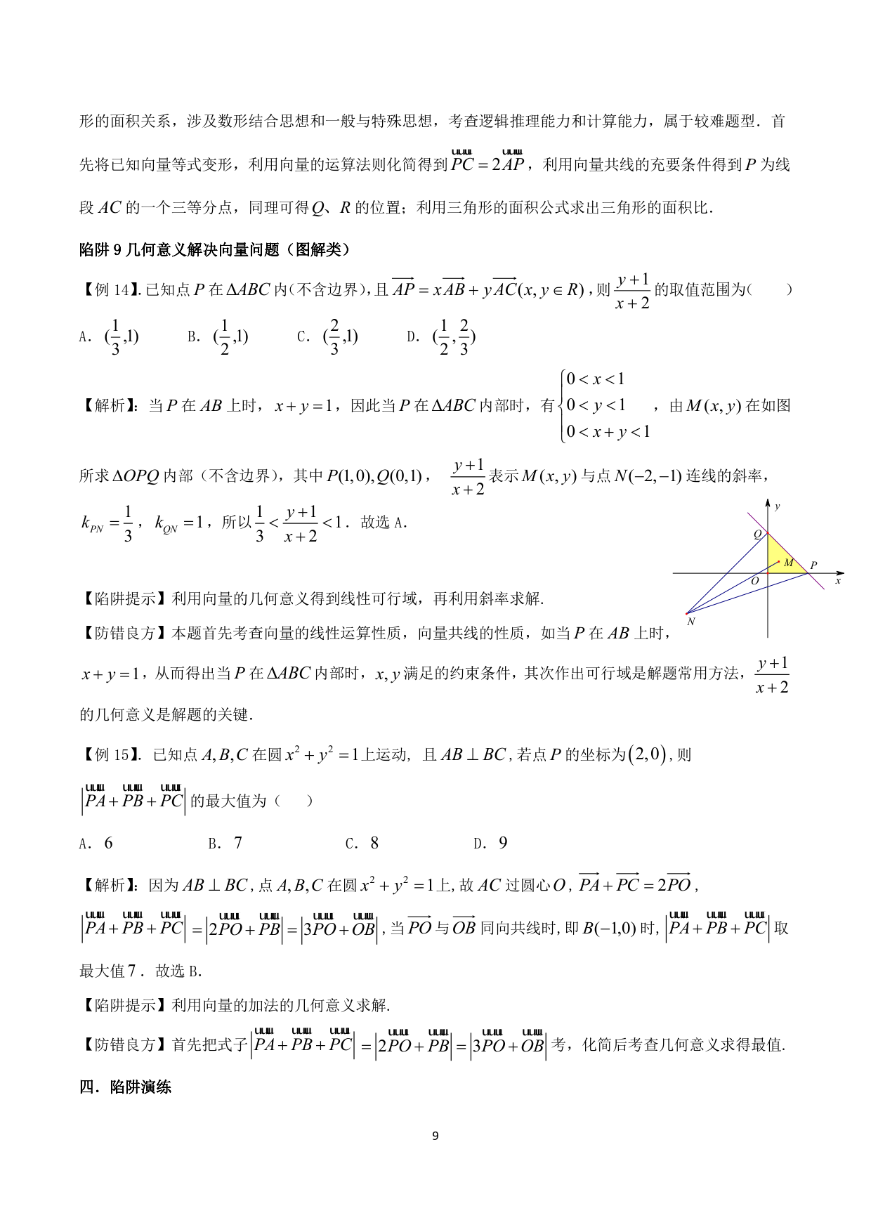 高中数学精品资料之“平面向量的难题”，决胜高考必备资料！