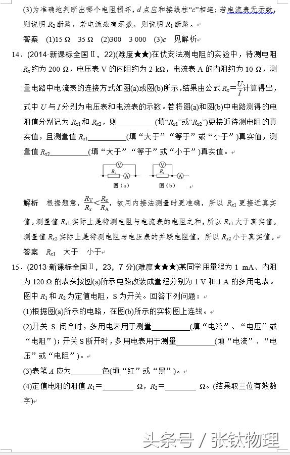 高三物理总复习，专题十一《实验与探究》，喜欢的转发+收藏！