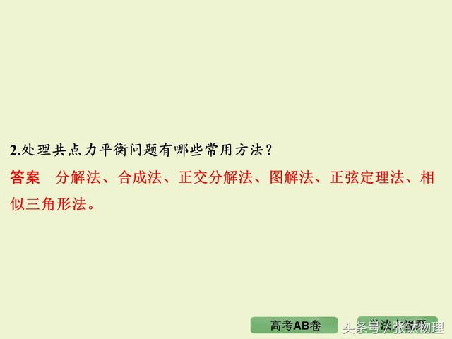 高三物理总复习ppt, 专题二《相互作用》，转发+留言，送整套资料