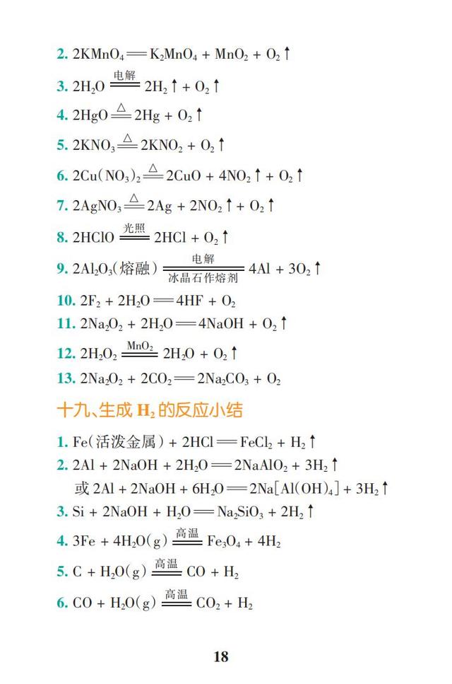 2019高考化学一轮复习：高频考点速查（彩色版，随时学习翻看）