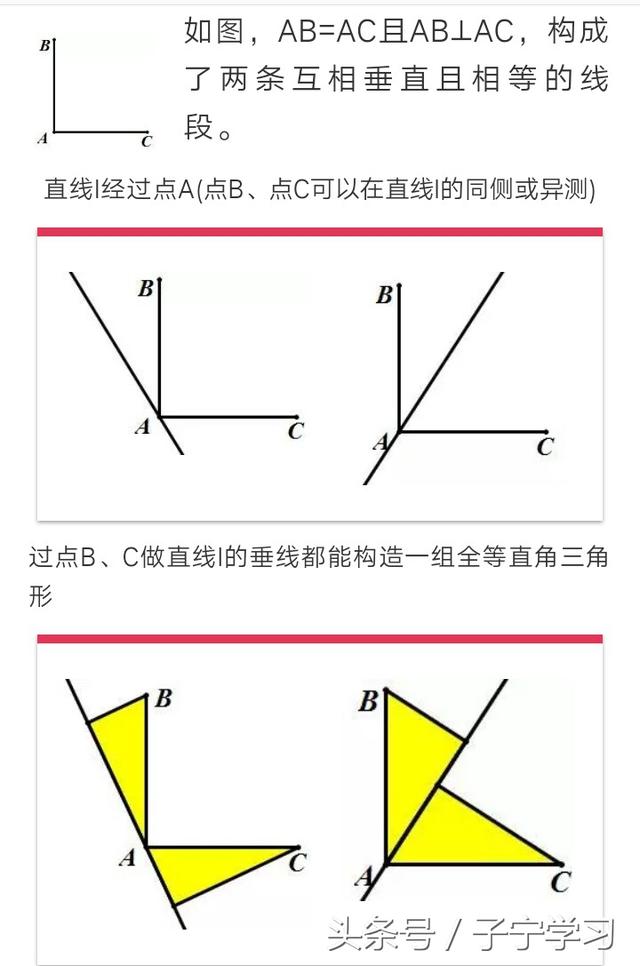 「初中数学」两条相等且相互垂直的线段