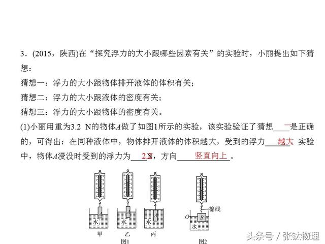 初中物理，专题复习PPT《浮力》，喜欢+转发，想要+私信