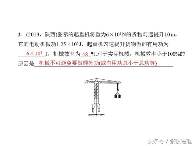 初中物理，专题复习PPT《机械效率》，喜欢+转发，想要+私信