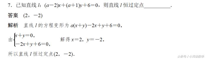 高中数学直线方程知识点