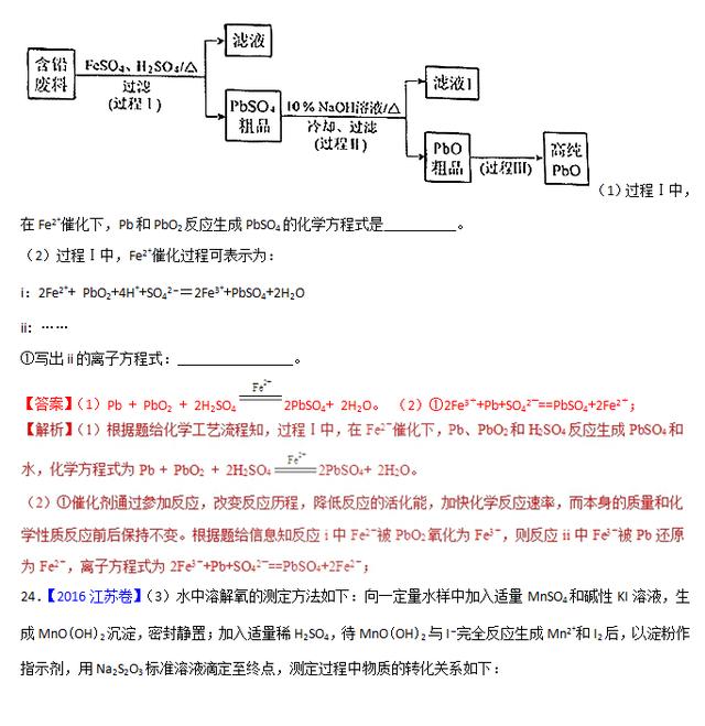 专题五 氧化还原反应——三年高考化学真题（2016-2018）含解析