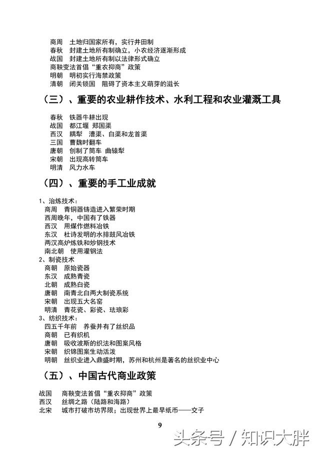2019年高考高中历史时间轴超详细版