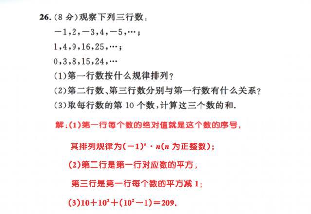 七年级上册数学（有理数）章节的知识点练习，需要的快收藏！