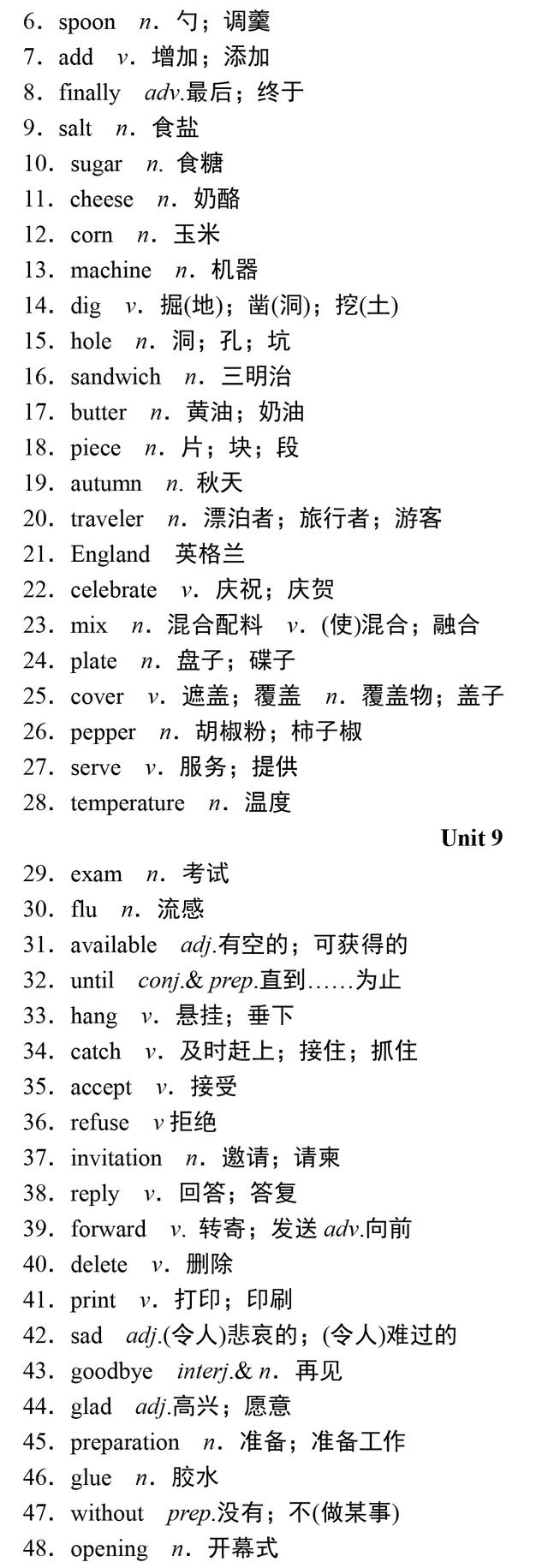 中考英语重点单词、短语、句型汇总，收藏了，暑假背起来！