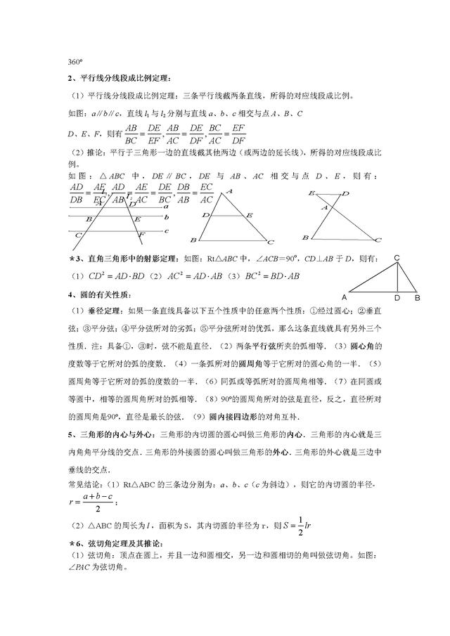 初中数学全套解题资料大全（解题方法，几何辅助线，公式，定律）