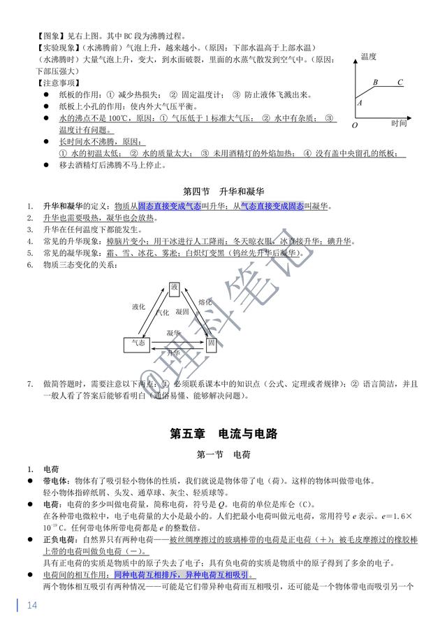 中考物理通读本，理科笔记精编复习资料，献给所有初三的小伙伴