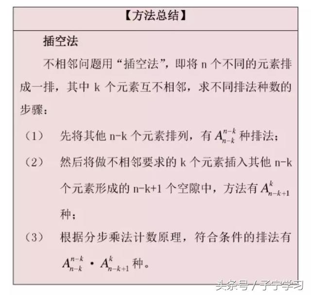 「高中数学」排列组合应用举例