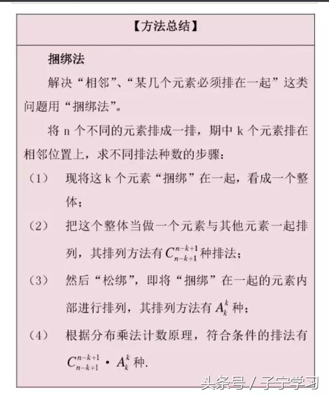 「高中数学」排列组合应用举例