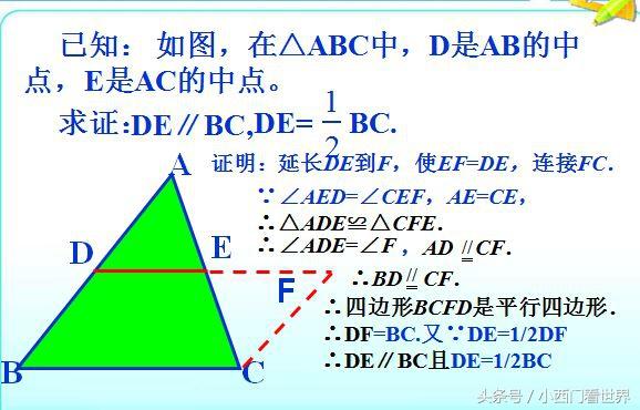 初中数学，中考必考知识点——三角形中位线的应用