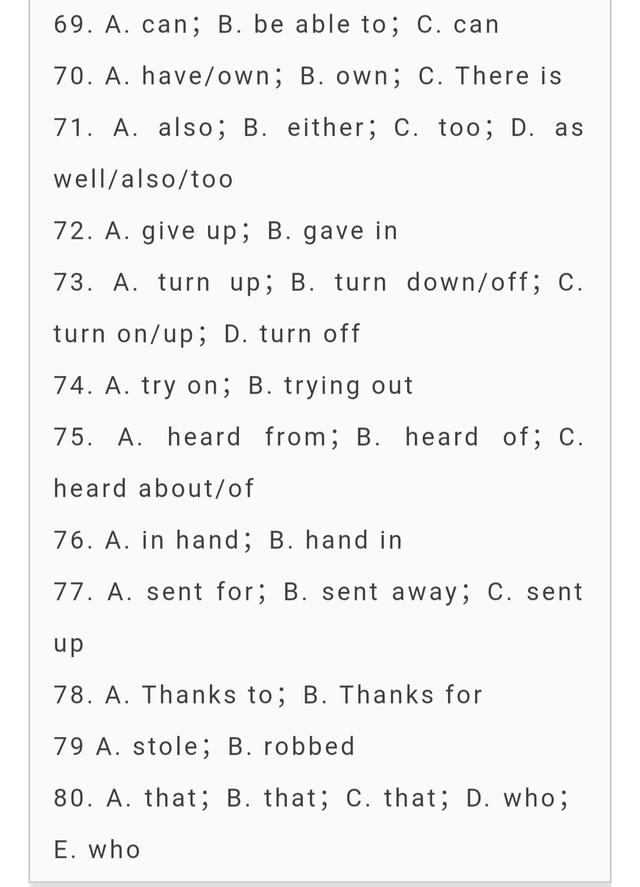 「知识点」做对这80组填空题，掌握中考英语全部易混词考点！