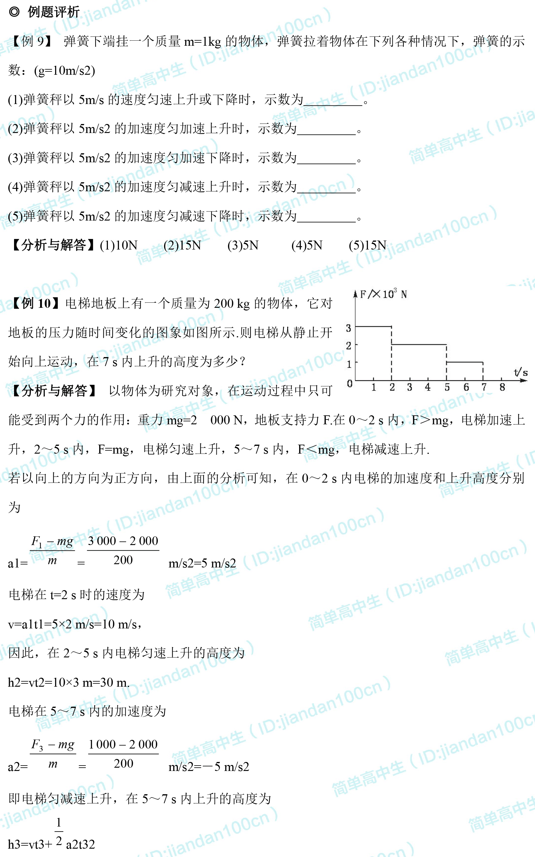 高中物理必修1汇总，给孩子打印一份，新学期不用愁（含电子版）