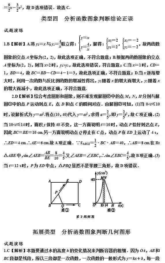 中考阅卷老师：初中数学函数问题就这五大类，学好拿高分很轻松