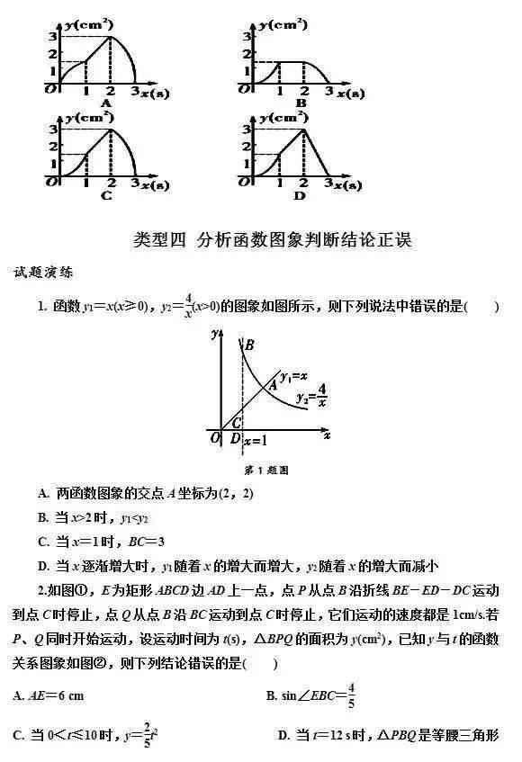 中考阅卷老师：初中数学函数问题就这五大类，学好拿高分很轻松